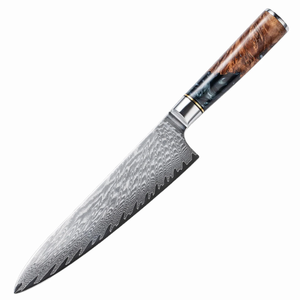 Cuchillo de Cocina Profesional LEGACY BLADES, Forjado a Mano en Acero de Damasco, Mango de Resina, Fabricante OEM, Marca Personalizada - Product Image 1