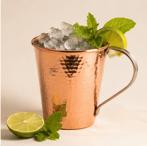 Tazas Moscow Mule de Cobre Puro Hechas a Mano al por Mayor, Taza de Cobre Sólido Martillado con Asa de Latón Resistente, para Bar y Regalos - Product Image 4