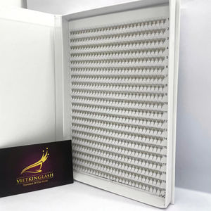 Extensiones de Pestañas de Volumen Ruso Preformadas, Marca Privada, Tamaños XL y XXL, 0.07mm, Pelo Sintético, Negro Mate Intenso - Product Image 1