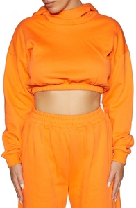 Sudadera Corta para Mujer, Estilo Urbano, Ropa de Invierno, Moda, Sudadera Corta Oversize - Product Image 2