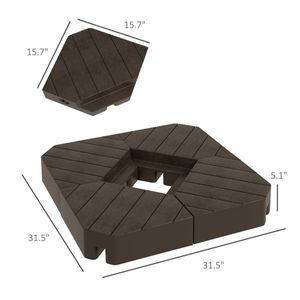 Base de parasol pour terrasse, idéale pour l'ameublement et la décoration extérieurs - Product Image 3
