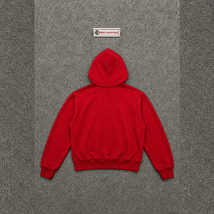 เสื้อฮู้ดสีแดงลายกราฟิกพระแม่มารีคุณภาพดีแบบใหม่ สไตล์คริสเตียน พิมพ์ลายกราฟิก ทรงโอเวอร์ไซส์ ผ้าฟลีซ สวมใส่สบาย ทรงปกติ สไตล์ฤดูใบไม้ร่วง - Product Image 6