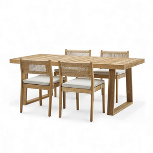 Home Restaurant Furniture <b>Garden</b> Sets <b>Table</b> and Chairs Sets Made From Natural Teak Wood Best Quality - Product Image 3