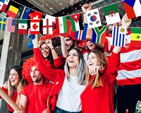 Drapeau de football mondial 2026 personnalisé pour supporters d'équipes nationales – Bannière pour stade, fêtes à domicile et décoration extérieure