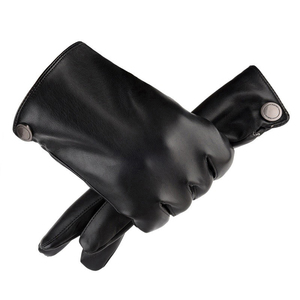 <b>Mens</b> and Women's Fashion-Style Waterproof <b>Sheepskin</b> Leather Driving <b>Gloves</b> Skin with Outdoor Applicability - Product Image 2