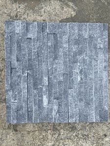 Panneaux de grand livre en pierre empilée en ardoise noire, revêtement mural intérieur, décoration de villa, de centre de villégiature, de cheminée et de piscine, meilleures ventes - Product Image 2