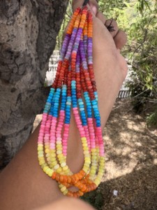 Multi Color Opal Beaded Strand, 5-6mm Multi Color Opal <b>Necklace</b>, Opal Smooth Rondelle, Multi Color <b>Candy</b> Opal Handmade Beads - Product Image 1