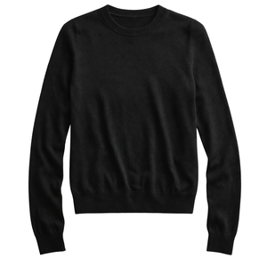 Suéter de punto ligero y suave de manga larga para mujer, de seda merino, elegante y casual, ideal como capa base para toda temporada. - Product Image 1