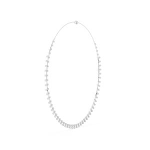 Collier Pendentif Starlace en Or Blanc 18 carats Plaqué Rhodium avec Diamants de Laboratoire Taillés 6,3 carats pour Fêtes/Mariages/Événements Glamour - Product Image 3