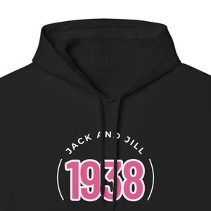เสื้อฮู้ดแจ็คแอนด์จิล ยูนิเซ็กซ์ ปี 1938 สีชมพู ผ้าเนื้อนุ่ม แขนยาว สวมหัว มีฮู้ด เหมาะสำหรับใส่ทุกวัน สไตล์ลำลอง ขายส่งเสื้อผ้า - Product Image 3