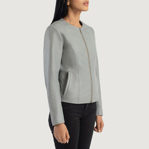 Vestes en cuir pour femmes, tendance et de haute qualité, en cuir véritable, taille personnalisée, vente chaude - Product Image 5