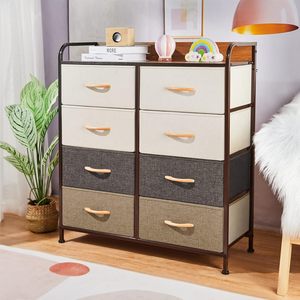 Organizador de cajones de tela de 8 niveles |   Caja de Almacenamiento para Armario, Dormitorio y Sala de Estar con Estructura Metálica - Product Image 4