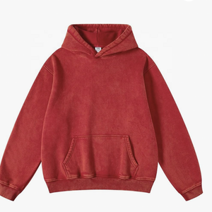 Women's 100% Cotton <b>Acid</b> Vintage Sweatshirt Oversized <b>Drop</b> Shoulder Hoodie with Retro Style Plus Size for Autumn Winter Wear - Product Image 3