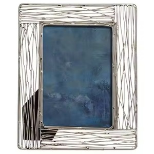 Designer Style Metal Glass Photo <b>Frame</b> Elegant <b>Picture</b> Display Premium Interior Accent - Product Image 6