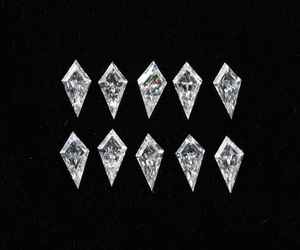 Diamantes Sintéticos Cultivados en Laboratorio, Corte Kite, Color D Blanco, 4.0 x 2.0 mm, Certificados por IGI, para Fabricación de Joyería y Pendientes - Product Image 1