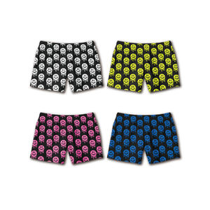 OEM Wholesale Breathable Knitted 100% <b>Polyester</b> Anti-Wrinkle Plus Size Halloween Pumpkin Print Customized Logo Printing <b>Boxers</b> - Product Image 1