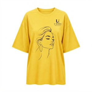 เสื้อยืดโอเวอร์ไซส์พรีเมียมสำหรับผู้หญิง คุณภาพสูง ผลิตจากผ้าฝ้ายลำลอง พร้อมบริการสกรีนโลโก้ตามสั่ง บริการ OEM ขนาดตามสั่ง รับผลิตแบรนด์ส่วนตัว - Product Image 6