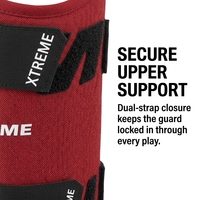 Protège-tibias de baseball professionnel personnalisé pour adulte, protection du receveur, léger, ajustable, fermeture auto-agrippante, polyester/maille/EVA