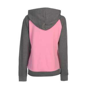 Unisex Pink Gray Zipper-Up Hooded Sweatshirt Regular Fit Solid Casual Autumn Wear Knitted French Terry 100% Cotton Eco-Friendly - Product Image 2