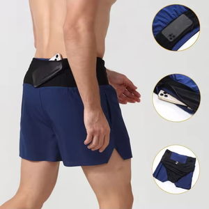 Pantalones cortos deportivos para hombre, para gimnasio, correr, entrenamiento, transpirables, para fitness. - Product Image 3