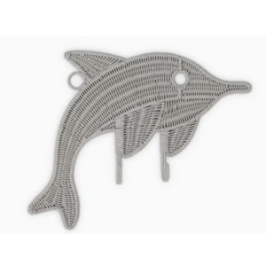 Wholesale kid-friendly Coastal creativity rattan hanging hook marine animals shaped <b>wall</b> <b>decor</b> for kid room from Vietnam - Product Image 2