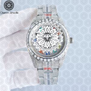 Reloj de Lujo Charm_Jewells de Acero Inoxidable con Caja Redonda de 38 mm, Analógico de Cuarzo con Incrustaciones de Diamantes, Moda Femenina - Product Image 5