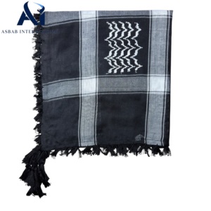 Pañuelo árabe tradicional Keffiyeh Shemagh para hombre, ligero, duradero, transpirable, de algodón a cuadros, pañuelo cuadrado, venta al por mayor, Golfo - Product Image 4