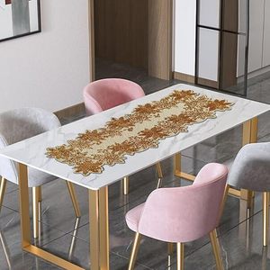 Embroidered Floral Eco-friendly Customizable <b>Table</b> <b>Runner</b> Classic Polyester Washable Home Decor Beaded Pattern - Product Image 3