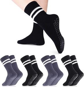 Pilates <b>Socks</b> With <b>Grips</b> for Women Cute Non Slip Crew Gripper Yoga <b>Sock</b>-Grippy Sticky for Hospital/Dance Barre/Workout - Product Image 1