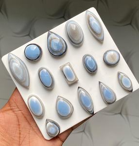 Unique high Owyhee Natural Blue Opal Gemstone Cabochon Light wholesale Jewelry Making MAHNAJ GEMS Manufacturer INDIA JAIPIUR - Product Image 2