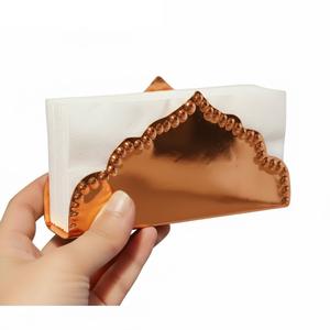 Porte-serviettes triangulaire en fil métallique moderne pour table à manger, cuisine, décoration de la maison, bureau, restaurant, support élégant pour papier absorbant - Product Image 1