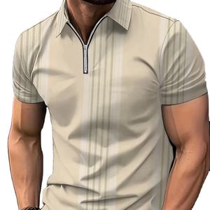 2025 verano nueva camiseta de calle para hombre de alta calidad Casual de manga corta Jersey 3D impreso para Polo - Product Image 1