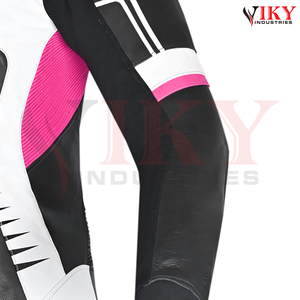 Traje de Motociclismo Unisex de Cuero Genuino para Mujer, Talla Grande, Certificado CE, Resistente a la Abrasión, Cortavientos, para Exteriores - Product Image 6