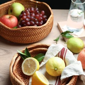 Panier à fruits en rotin tressé à la main du Vietnam pour le rangement de cuisine, l'organisation du comptoir et la décoration intérieure (vente en gros) - Product Image 3