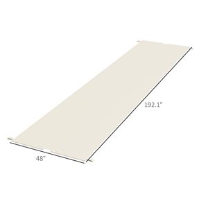 2 Pezzi Telo Ombreggiante Bianco Crema per Pergola 3x3m, Protezione UV, Facile Installazione - Product Image 3
