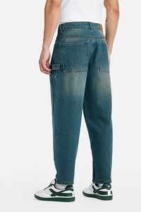 Jean en denim bleu décontracté pour homme, coupe ample, jambe large, en coton écologique, confortable et déchiré, qualité supérieure - Product Image 2