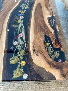 Mesa de Resina Epoxi con Diseño de Peces Koi, Mueble de Arte Japonés Pintado a Mano, Personalizable, Ecológico, Decoración para el Hogar, Mesa Grande para Banquetes - Product Image 3