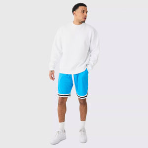 Shorts de basket-ball pour hommes, logo personnalisé, broderie, séchage rapide, shorts de basket-ball en mesh avec poches - Product Image 2