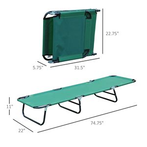 Sdraio da Patio con Telaio in Alluminio e Rete, Schienale Regolabile a 5 Livelli, Verde, per Campeggio, Spiaggia, Piscina - Product Image 3