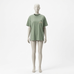 Camiseta verde salvia con bolsillo para hombre, estilo <span class=keywords><strong>Bape</strong></span>, ropa para hombre, camisetas para hombre, proveedor mayorista, <span class=keywords><strong>precio</strong></span> bajo. - Product Image 3