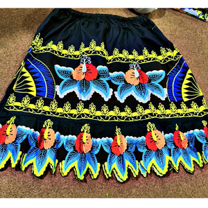 Nouvelle jupe polynésienne imprimée respirante, longueur genou, personnalisée, de haute qualité, pour femmes, style îles du Pacifique, 100% polyester - Product Image 5