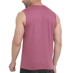 Débardeur sans manches pour homme, couleur unie, col rond, tricoté, vêtement décontracté - Product Image 6