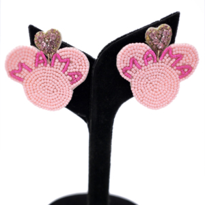 Boucles d'oreilles en forme de cœur perlées faites à la main, artisanat de haute qualité, personnalisées, cadeau idéal pour la fête des mères, bijoux tendance 2026 - Product Image 1