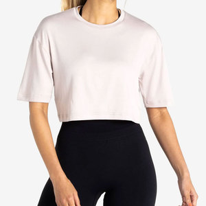 High Street Fashion <b>Crop</b> <b>Top</b> Pattern T-Shirt Women Hot Selling OEM Custom Clothing Manufacturer 100% Polyester T-Shirt O Neck - Product Image 1