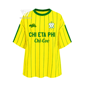 Vêtements de sororité grecque Chi Eta Phi en gros, t-shirt surdimensionné personnalisé pour femme avec lettres grecques, vêtements à lettres grecques OEM ODM - Product Image 1