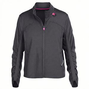 Blouson de travail personnalisé avec logo, veste de sport à fermeture éclair intégrale pour infirmière, uniforme médical à manches froncées, manteau de réchauffement, blousons de travail - Product Image 5