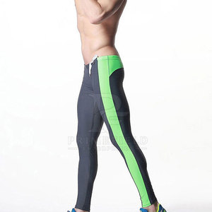 Hot Selling <b>Men's</b> Gym <b>Tights</b> Spandex/Nylon <b>Compression</b> Quick Dry Breathable Fitness <b>Tights</b> Custom Size Solid Color - Product Image 3