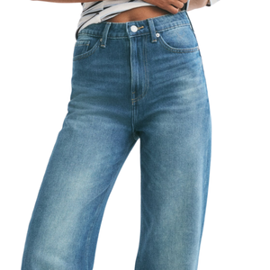 Jeans de Cintura Alta para Mujer, Pantalones Vaqueros Casuales de Estilo Vintage, Cómodos para Uso Diario, Venta al Por Mayor Personalizada - Product Image 3