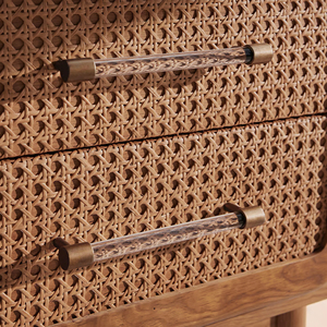 Table de chevet scandinave de luxe intelligente avec double tiroir de rangement pour hôtel et chambre à coucher - ARTIKA - Product Image 6