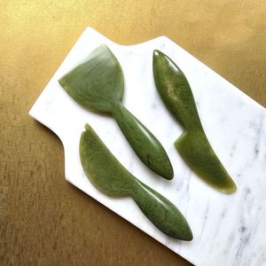 Juego de 3 Cuchillos para Queso de Resina Marmoleada, Duraderos, Aptos para Lavavajillas y Alimentos, Utensilios de Cocina y Servicio para el Hogar - Product Image 2
